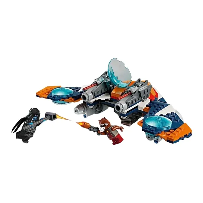 LEGO Super Hero Collection Rocket Raccoon's Warbird Spaceship Battle With Ronan Building Blocks 290pcs 76278-1