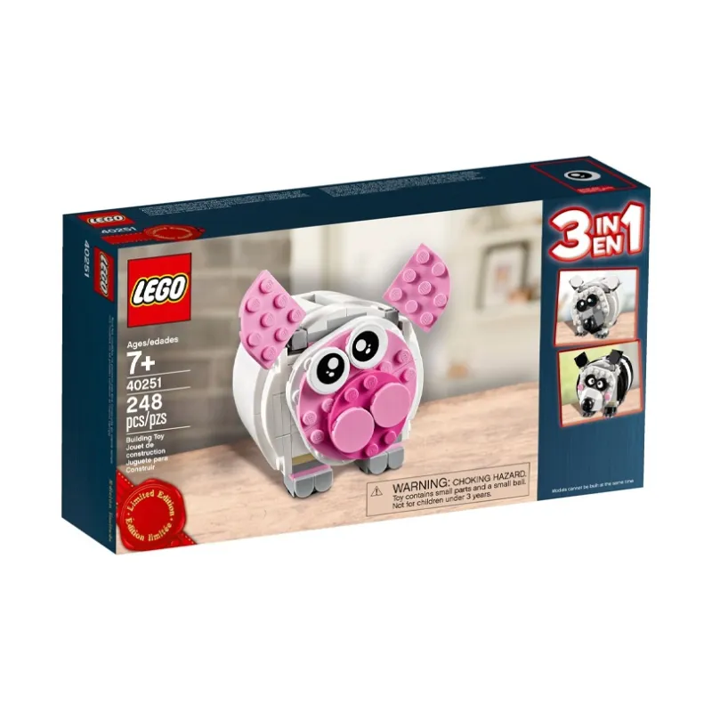 LEGO LOGO Creator 3 in 1 Small Animal Savings Jar Building Blocks 248 Pcs/pzs 40251-2