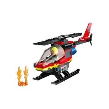 LEGO City Collection Fire Helicopter Building Blocks 85pcs 60411