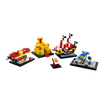 LEGO City Collection 60th Anniversary Commemoration Set, Space City Pirate Castle Building Blocks 421pcs 40290