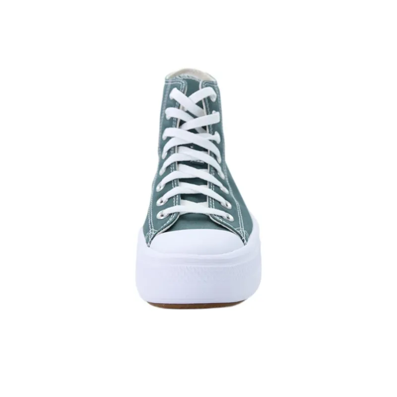 Converse Chuck Taylor All Star Anti-Slip Wear-Resistant High-Top Kids Canvas Shoes Green Teenagers-2
