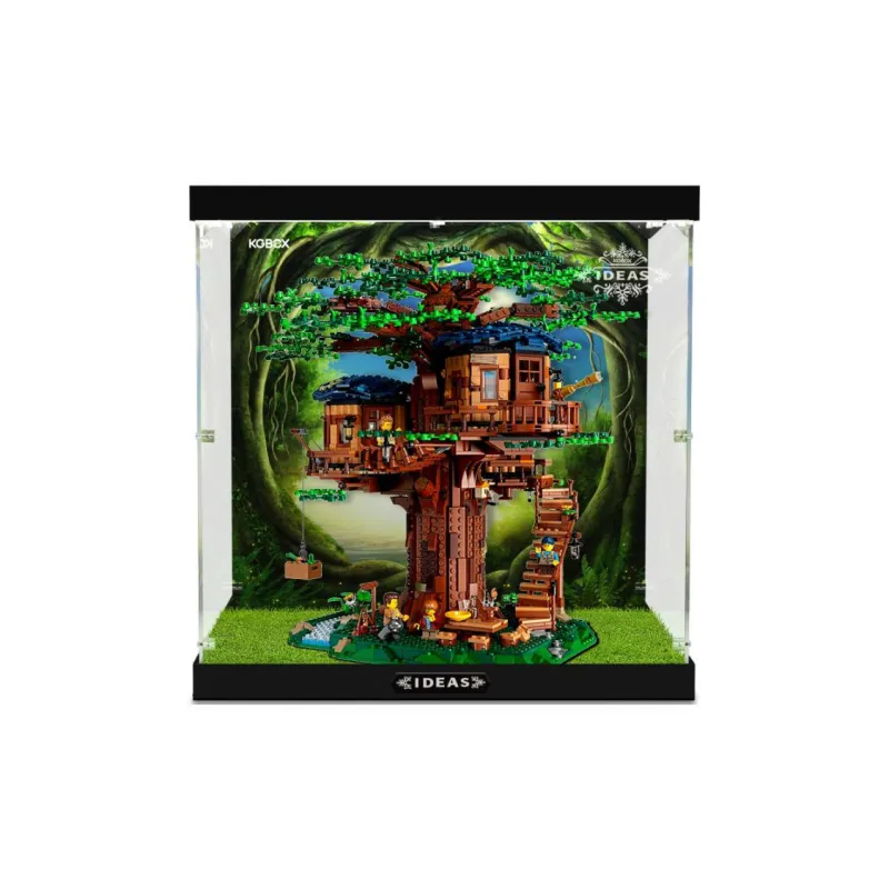 LEGO Treehouse & Stylish Assembled Light Up Display Case Building Blocks 21318  Display Case 1-1