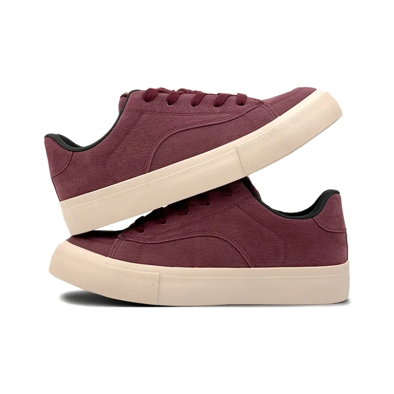 Mengsai Slip Resistant Shock Absorbers With Abrasion Resistant Properties Low Top Skateboard Shoes Men's Angora Red-4