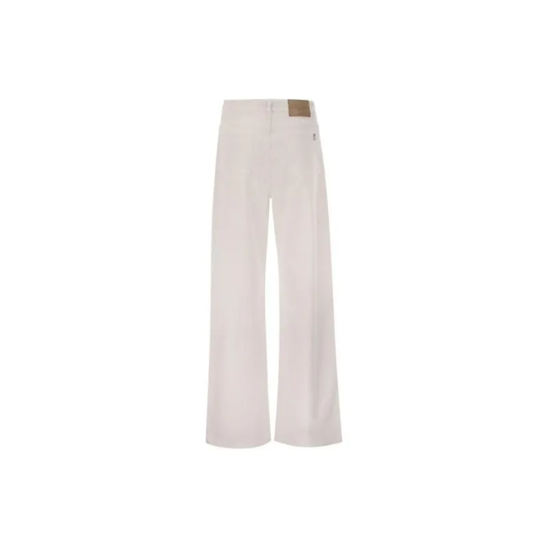 WEEKEND MaxMara Medina Logo Patch Wide Leg Trousers-1