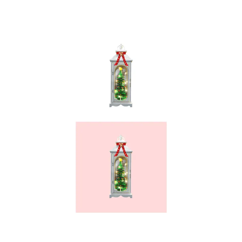 LEGO Creative Christmas Tree & White Mini Lantern Unibody Version A Building Blocks 1 40573  Display Case 3-1