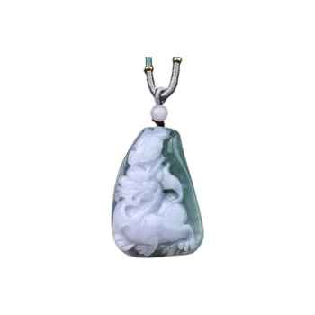 Liu Jinfu Glutinous Jade Jadeite Necklaces Unisex