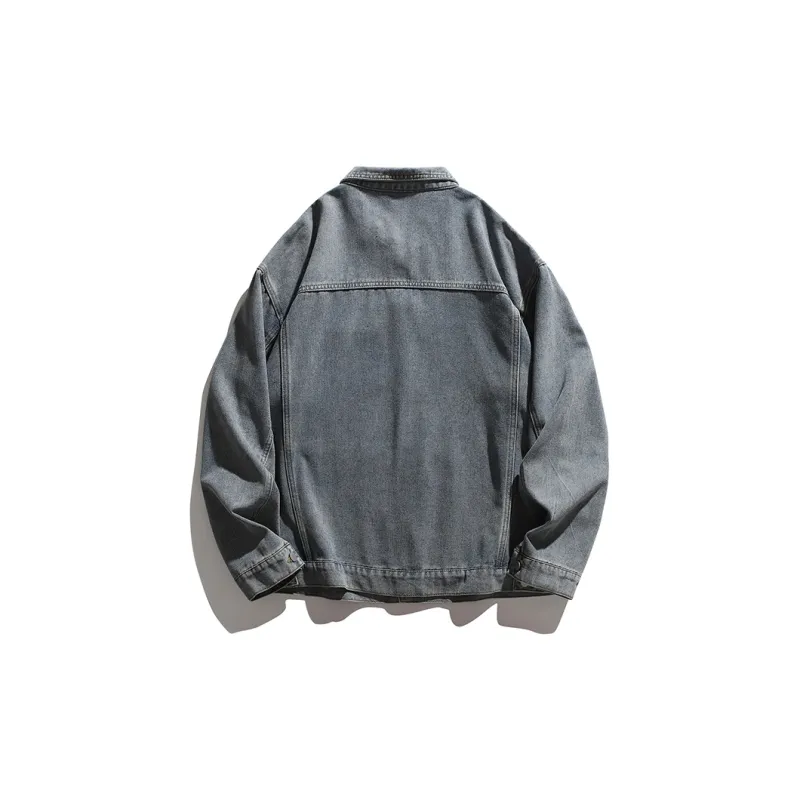 Warrior Ride The Wind Collection Open Ended Smile Collection Denim Jacket Unisex-5