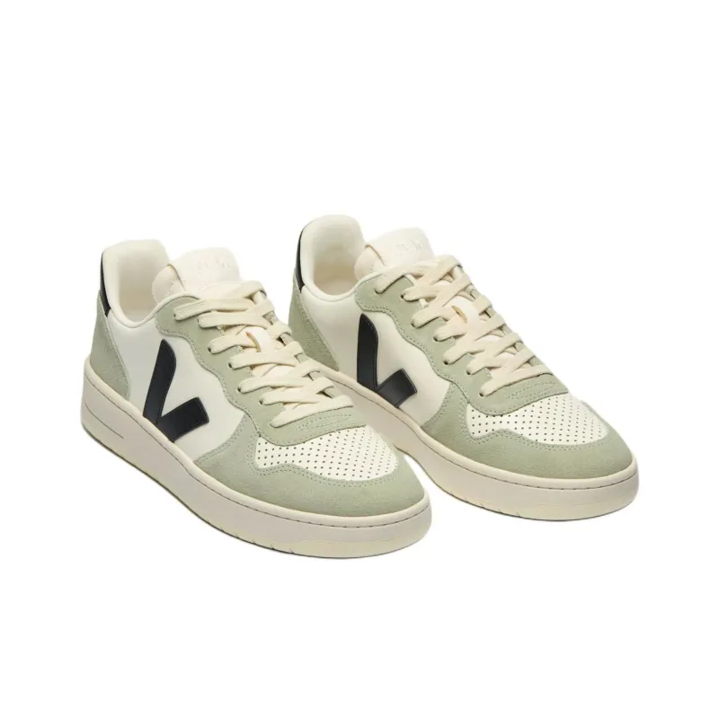 VEJA V 10 Low Top Skateboard Shoes Unisex Green-2
