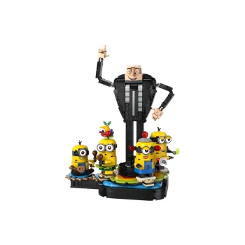 LEGO Brick Built Gru And Minions