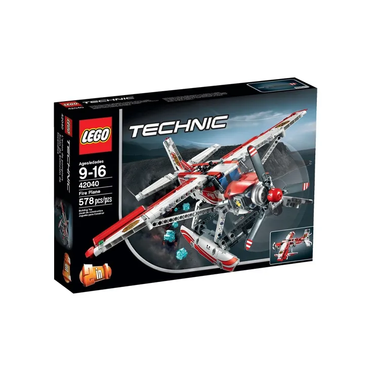 LEGO Technology Mechanical Set Firefighting Plane Building Blocks 301 600pcs 42040-1