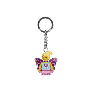 LEGO Butterfly Girl Key Chain Building Blocks 853795