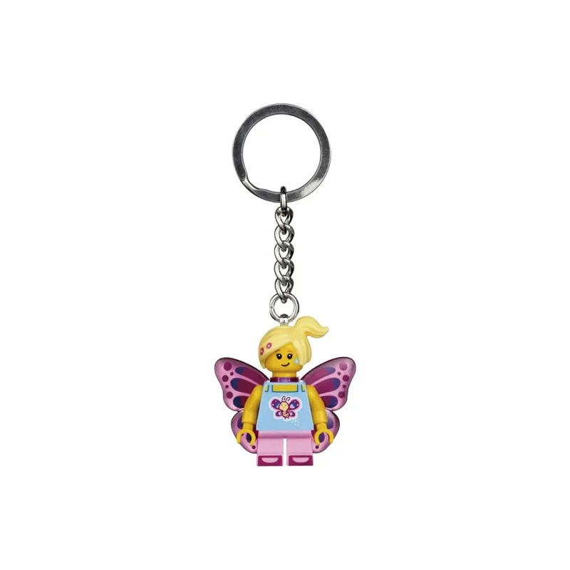 LEGO Butterfly Girl Key Chain Building Blocks 853795-0