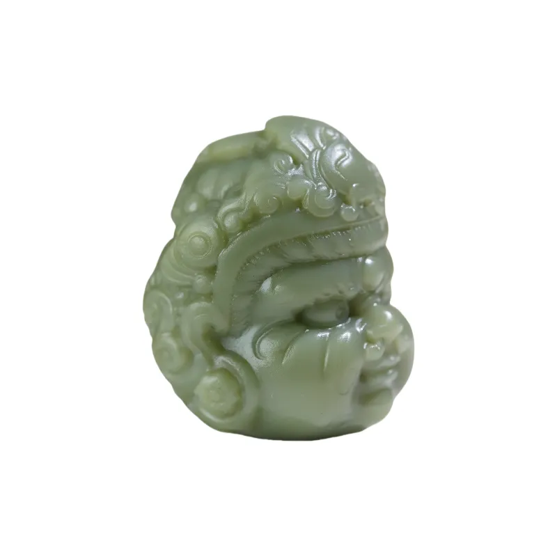Jade Charm Yao Hetian Jade Pendants Green Jade Unisex-0