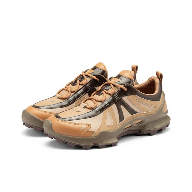 Natacha x Ecco BIOM C TRAIL Low Top Trekking Shoes Men's Beige Brown-2