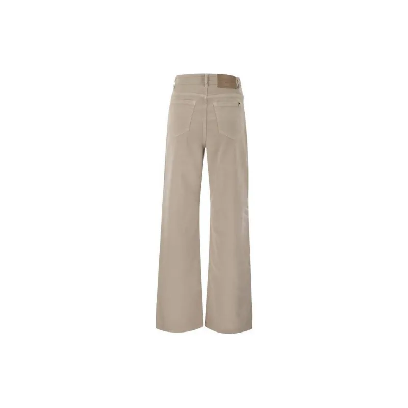 WEEKEND MaxMara Medina Logo Patch Wide Leg Trousers-1