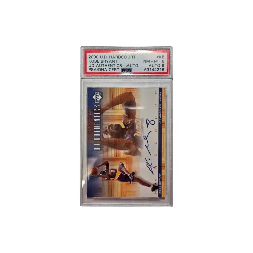 UPPER DECK 2000 U.D. HARDCOURT Kobe Bryant, Signed Card With PSA Signature Grade 9 Graded Cards 1 Pc