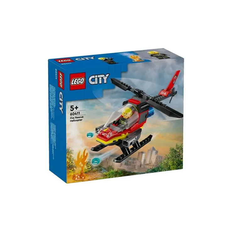 LEGO City Collection Fire Helicopter Building Blocks 85pcs 60411-2