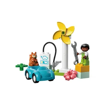 LEGO Wind Turbine And Electric Car Building Blocks 10985