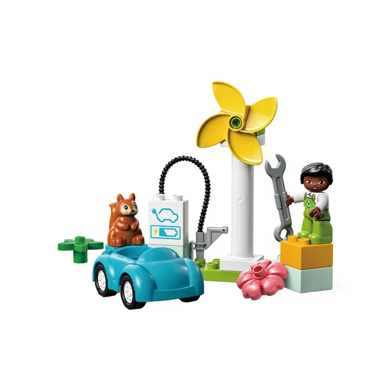 LEGO Wind Turbine And Electric Car Building Blocks 10985-0