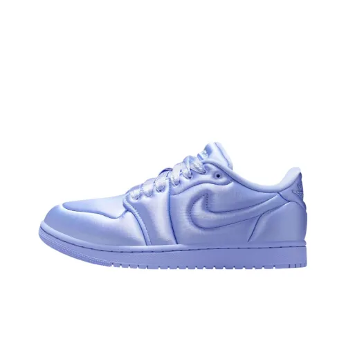 Jordan Air Jordan 1 Anti Slip Wear Resistant Low Top Vintage Basketball Shoes Women's Blue Purple