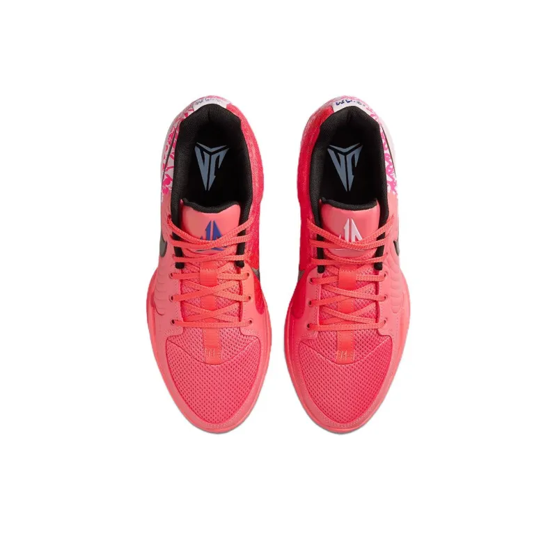 Nike Ja 2 Anti Slip Wear Resistant Low Top Basketball Shoes Unisex Pink Asian Version-5