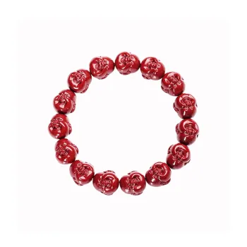 Yutang Reconstructed Cinnabar Bracelets Unisex