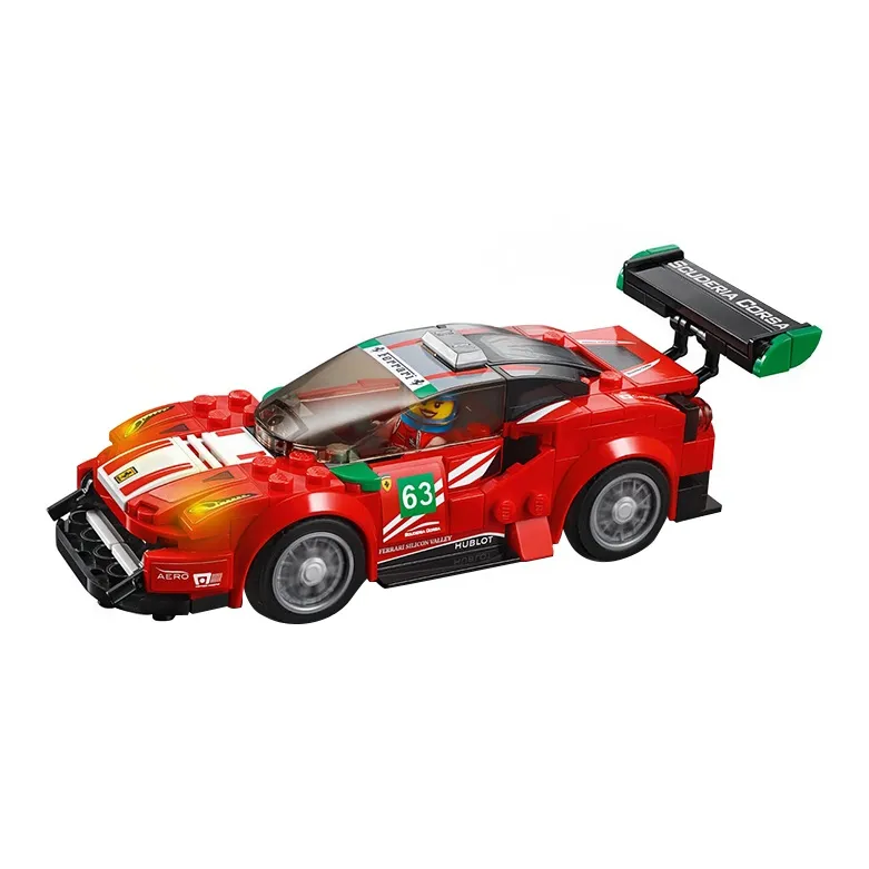 LEGO Super Racing Collection Ferrari 488 GT3 Scuderia Corsa Team Building Blocks 75886-1