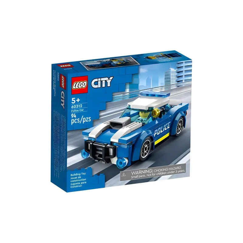 LEGO City Collection Police Car Building Blocks 94 Pcs 60312-2