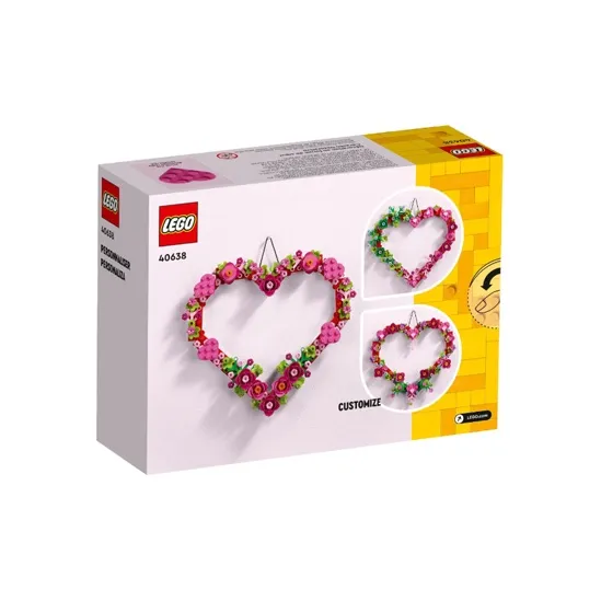 LEGO Heart Ornament Building Blocks 40638-2