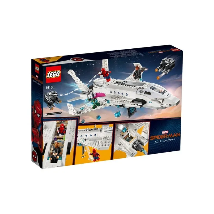 LEGO Super Hero Collection Marvel, Spider Man, Iron Man Fighter, And Drone Attacks Building Blocks 76130-4