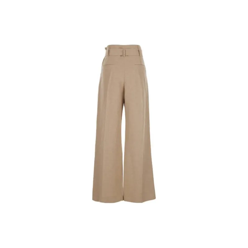 Eleventy Linen Palazzo Pants-1