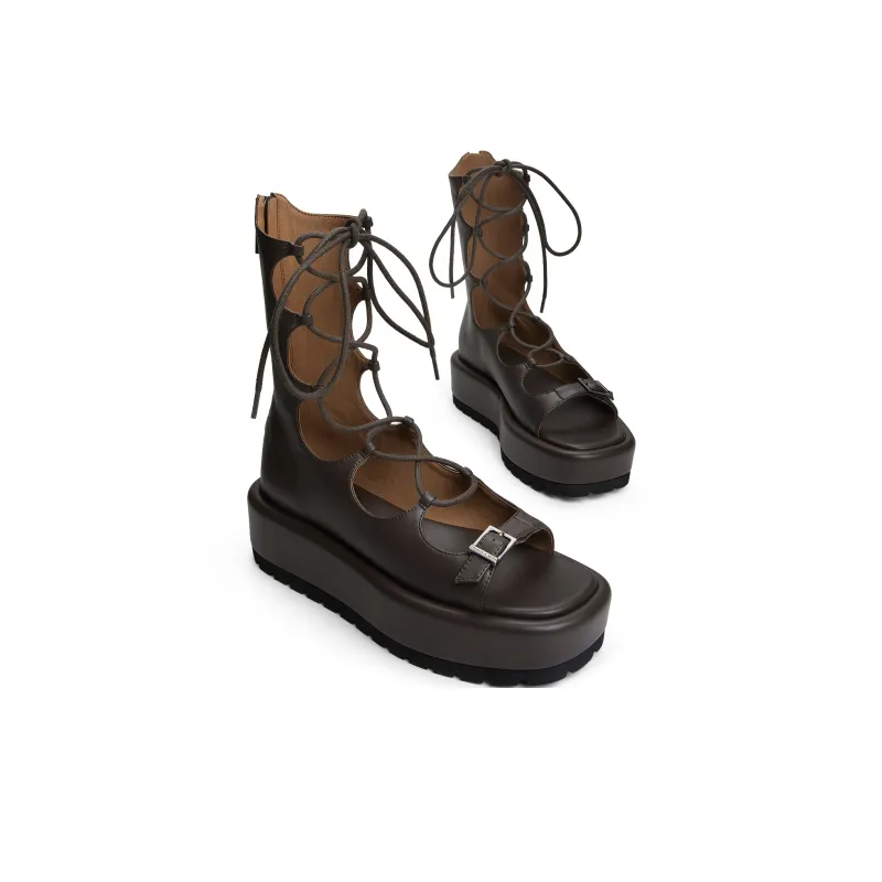 CHARLES&KEITH Small Ck Roman Sandals 5cm Women's-5