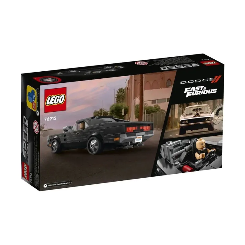 LEGO Super Racing Collection Fast And Furious 1970 Dodge Charger R/T Speed And Passion, Dodge Building Blocks 76912-2