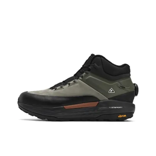 FILA Slip Resistant Mid Top Outdoor Shoes Men's Tea Gray Stallion Black