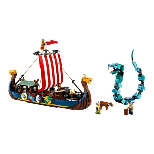 LEGO Creative Versatile Expert Collection Pirate Ship And The Earth Serpent Building Blocks 1192pcs 31132