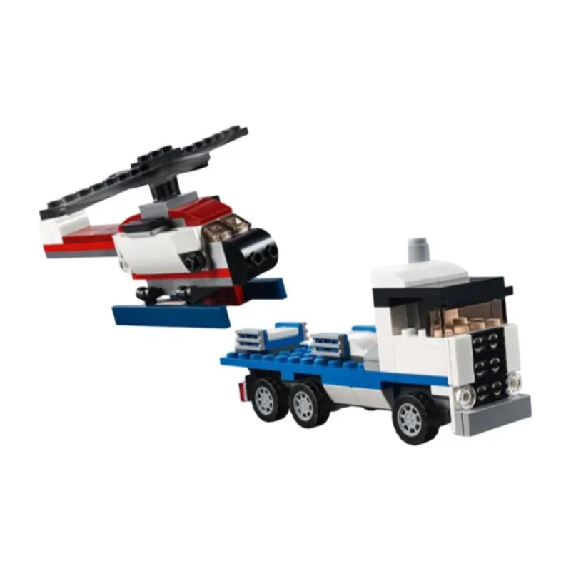 LEGO LOGO Creator 3 in 1 Space Shuttle Transporter Versatile Creative Collection Building Blocks 341 31091-3