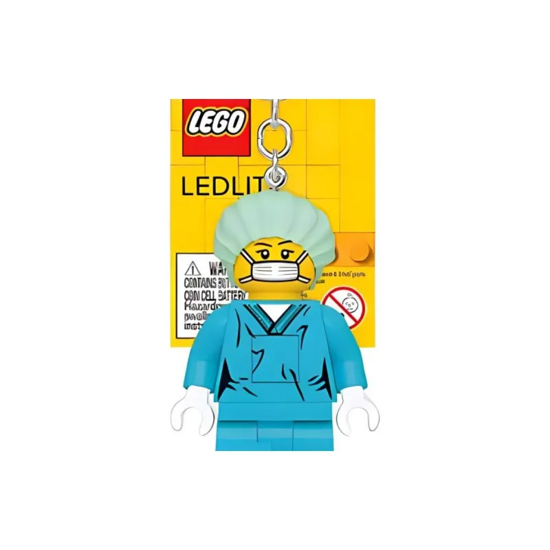 LEGO Surgeon Glow Keychain Building Blocks 1 KE178-2