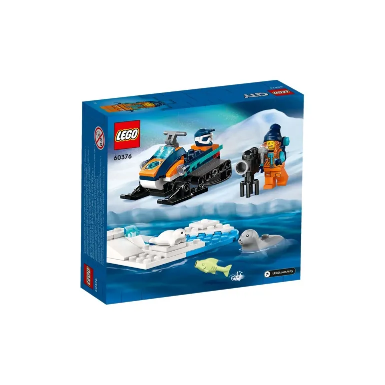 LEGO City Collection Polar Motorbike Building Blocks 70pcs 60376-1