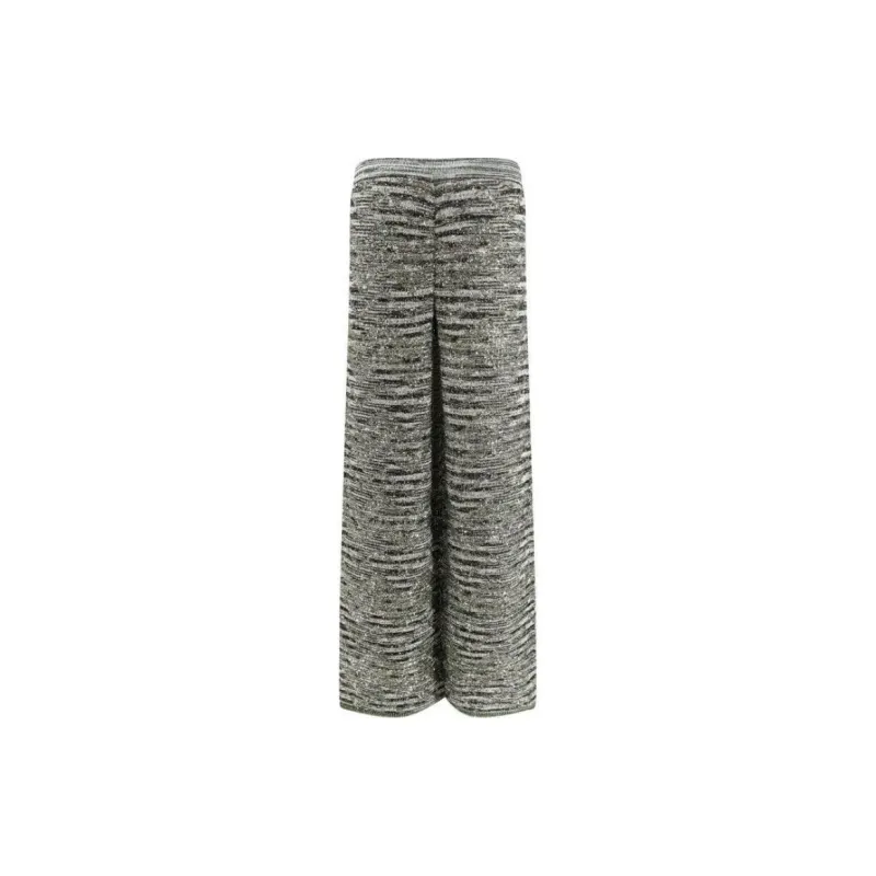 MISSONI Sequin Embellished Flared Knitted Trousers-1