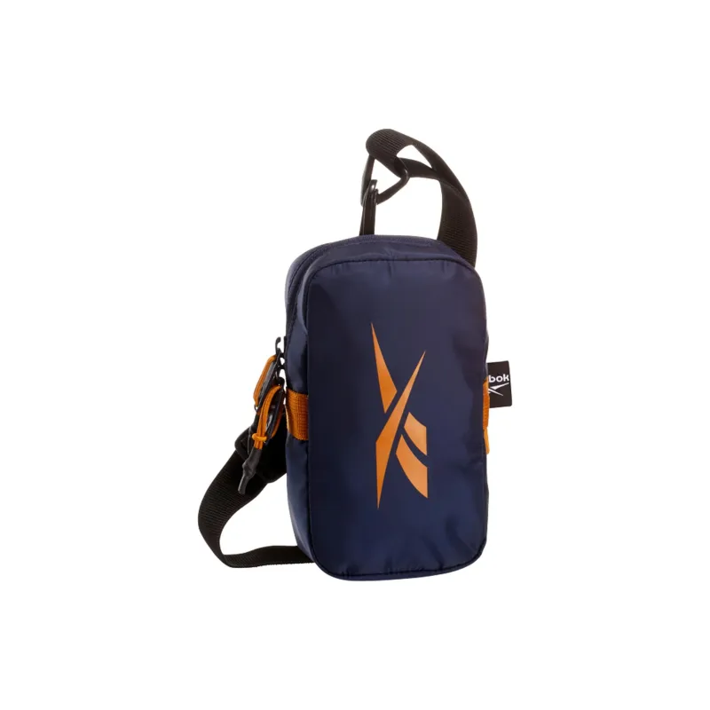 Reebok Recycled Polyester One Shoulder Handbag, Crossbody Bag Unisex Marine Blue-2