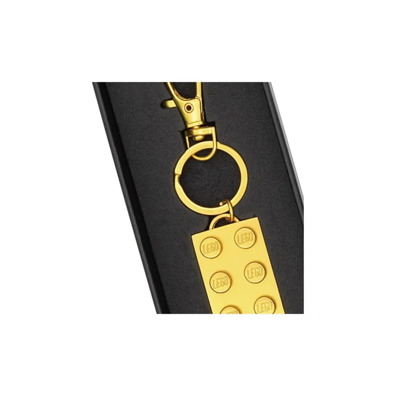 LEGO Classic Collection Zinc Alloy Gold Brick Keychain Box Building Blocks 97933-1