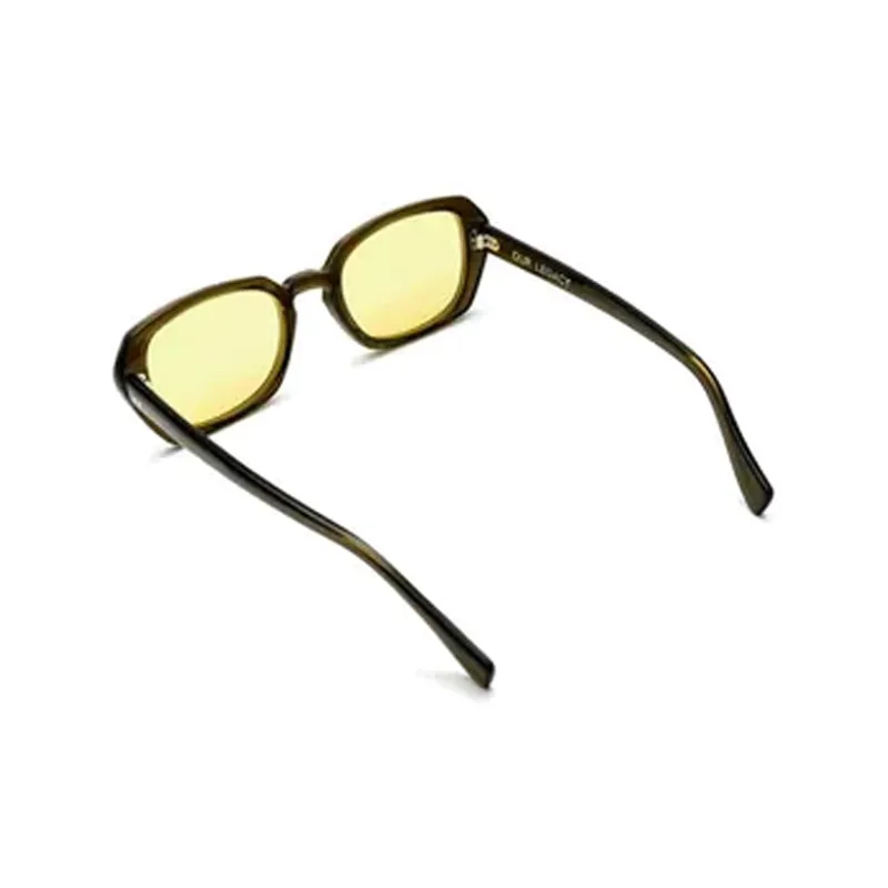 OUR LEGACY Acetate Rectangular Sunglasses Unisex Brown-2