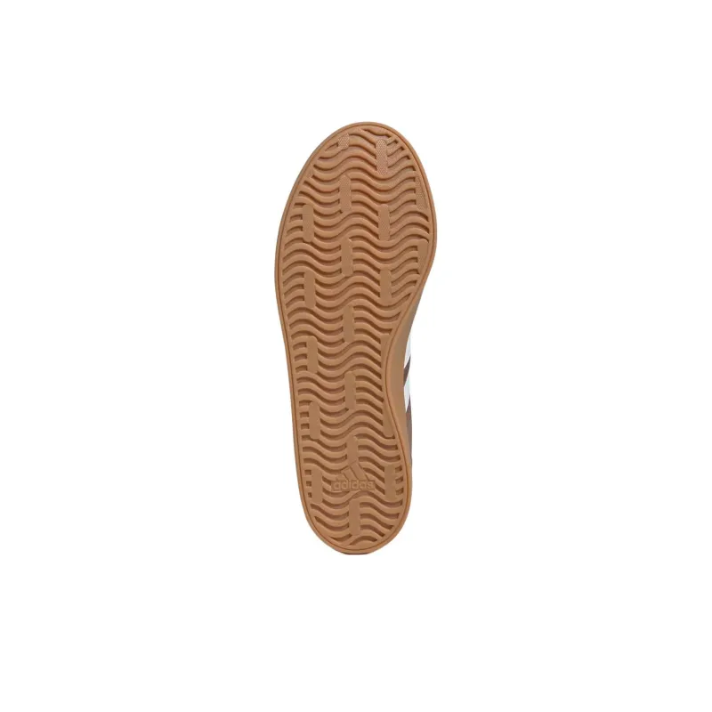 Adidas VL COURT 3.0 Anti-Slip Wear-Resistant Low-Top Skateboard Shoes Unisex Brown White-4