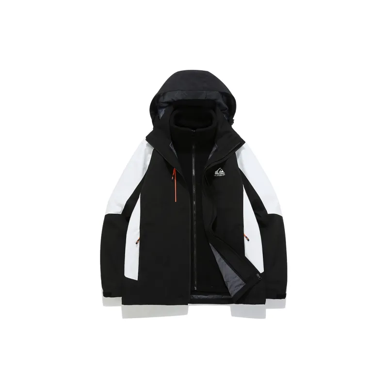Quiksilver Hiking Water-Resistant Windproof Water-Repellent Rainproof Windbreaker Jacket Unisex-3