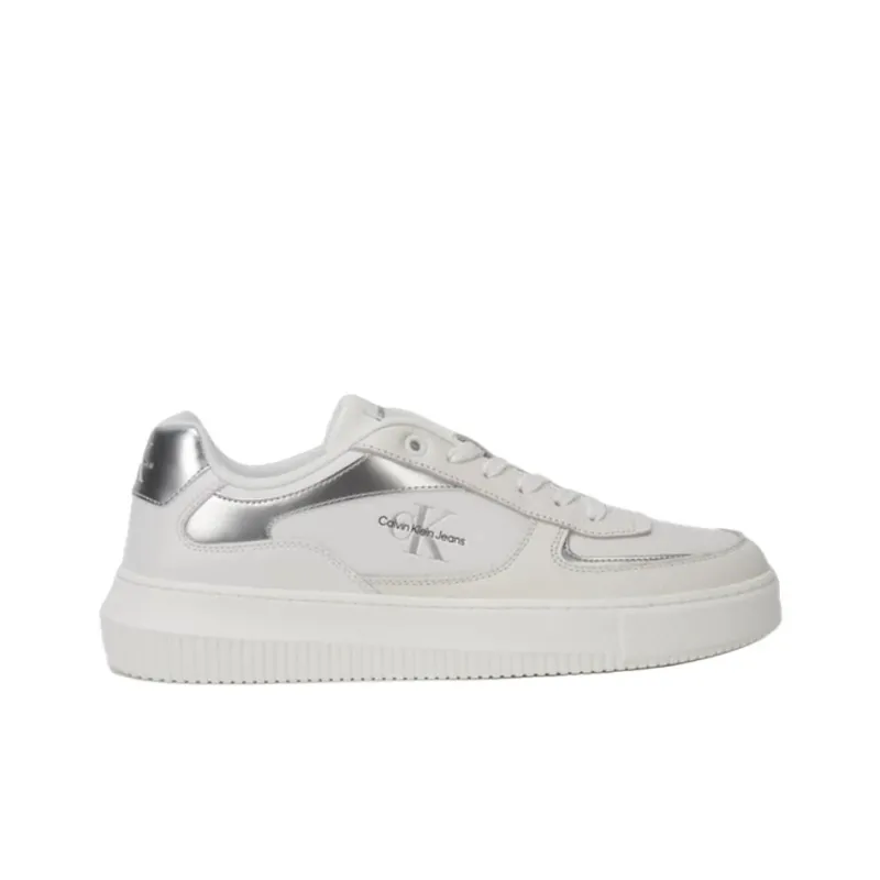 CKJ CALVIN KLEIN JEANS Low-Top Skateboard Shoes Men's White-1