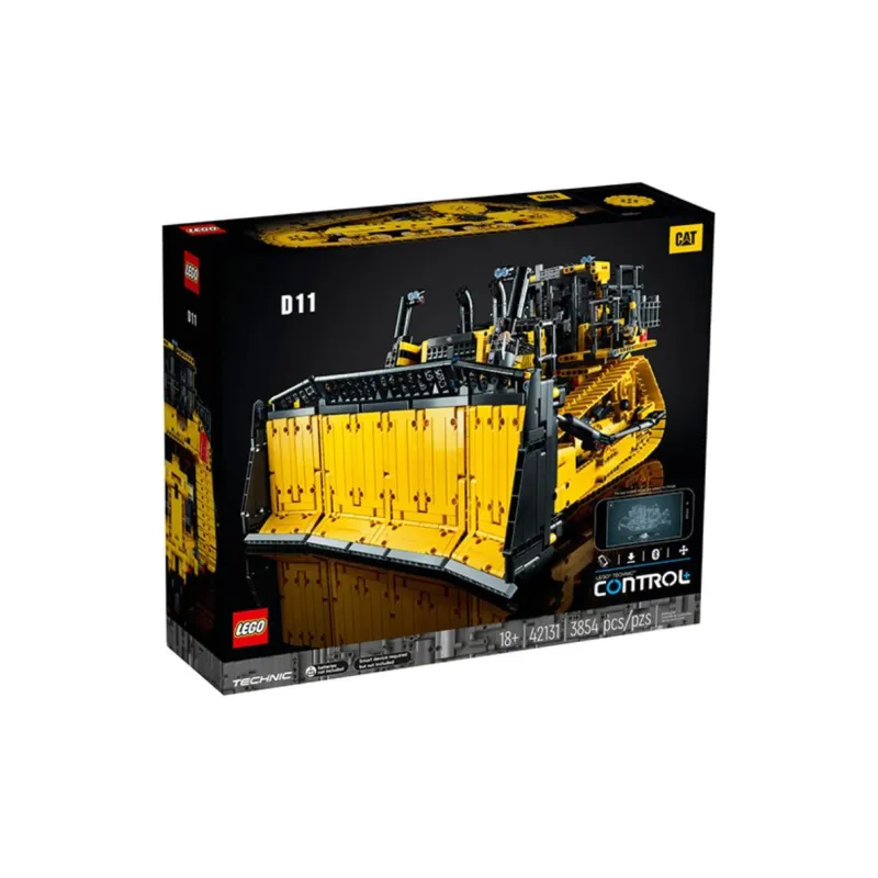 LEGO Technic App-Controlled Cat D11 Bulldozer Set 42131 Yellow/Black-1