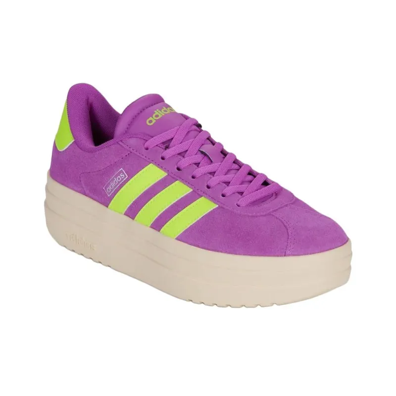 Adidas Vl Court Anti-Slip Wear-Resistant Low-Top Skateboard Shoes Women's Purple-2