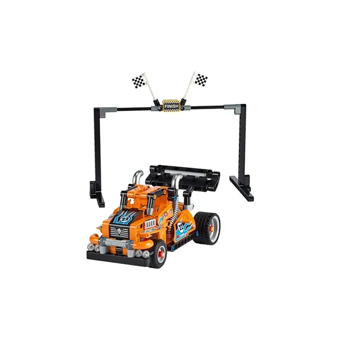 LEGO Technic, Car Model, Bright Orange High Speed Racing Building Blocks 227pcs 42104-0