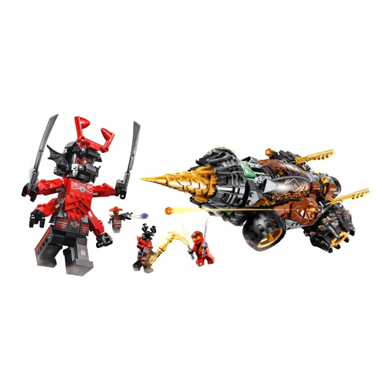 LEGO Phantom Ninja Collection Earthy Ninja Kudo's Giant Drill Tank Building Blocks 587pcs 70669-1