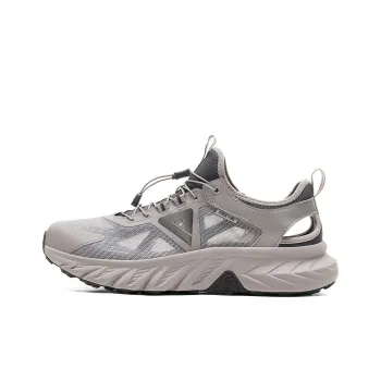 PEAK Cushioning Rebound Wear Resistant Breathable Slip Resistant Low Top Running Shoes Men's Giant Stone Gray